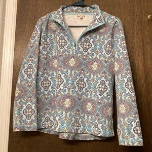 Talbots petite quarter zip sweatshirt